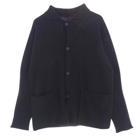 HOMME PLISSE ISSEY MIYAKE オム プリッセ イッセイミヤケ 23AW HP33KC210 ニット ジャケット カーディガン ブラック系【中古】