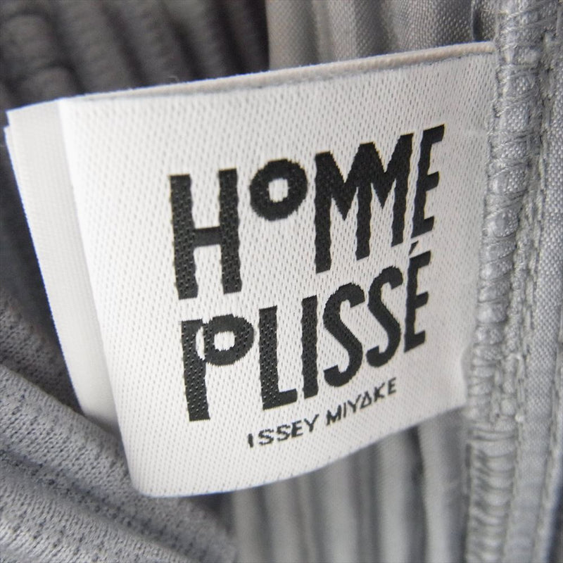 HOMME PLISSE ISSEY MIYAKE オム プリッセ イッセイミヤケ 24AW HP43JD151 TAILORED PLEATS 1 テーラード プリーツ加工 ノーカラー ジャケット カーディガン MOLE GRAY MOLE GRAY 3【美品】【中古】