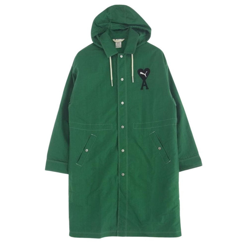 アミパリス 534064-96 PUMA LIGHTWEIGHT JACKET Verdant Green ハートロゴ刺繍 ライトウエイト ジャケット  グリーン系 S【中古】