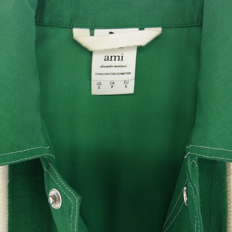 アミパリス 534064-96 PUMA LIGHTWEIGHT JACKET Verdant Green ハートロゴ刺繍 ライトウエイト ジャケット  グリーン系 S【中古】