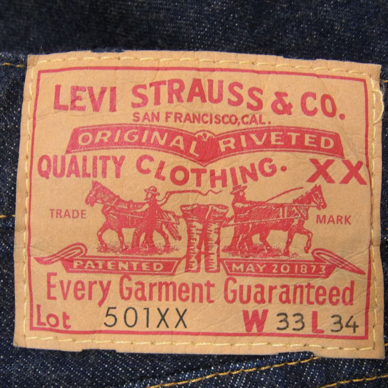 Levi's リーバイス PC9-50155-0116 USA製 LVC 501XX 刻印4420 復刻 デニム パンツ インディゴブルー系 33【中古】