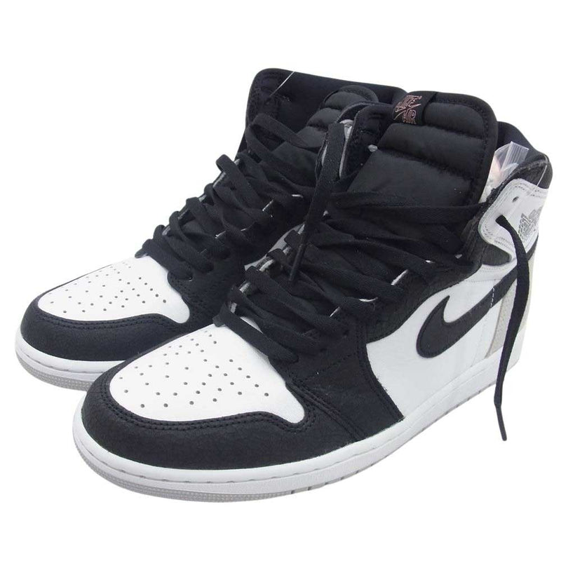 NIKE AIR JORDAN ナイキ ジョーダン 555088-108 AJ1 High OG Bleached Coral エアジョーダン 1 ハイ OG スニーカー ホワイト系 ブラック系 28cm【極上美品】【中古】