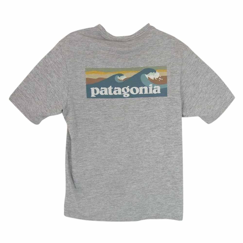 patagonia パタゴニア 23SS 45355 Capilene Cool Daily Graphic Shirt キャプリーン クール デイリー グラフィック Tシャツ グレー系 S【美品】【中古】