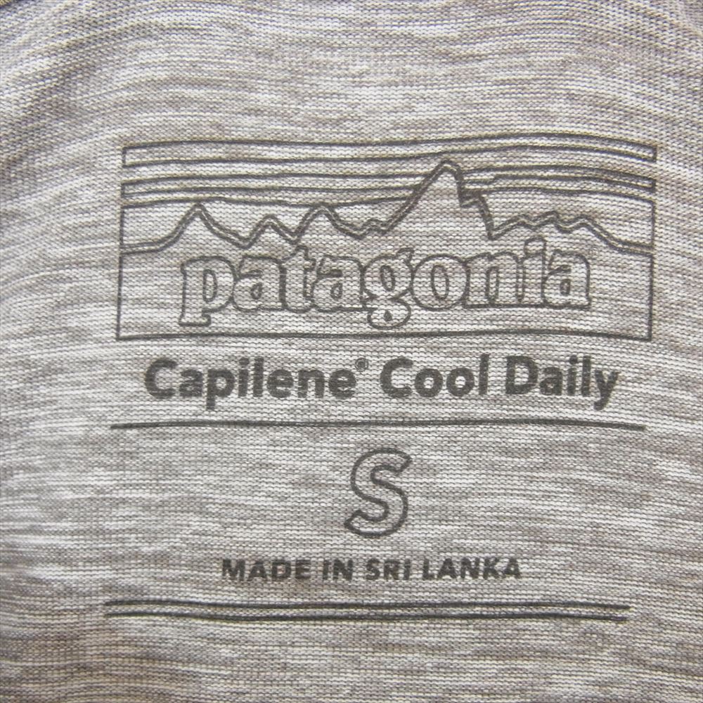 patagonia パタゴニア 23SS 45355 Capilene Cool Daily Graphic Shirt キャプリーン クール デイリー グラフィック Tシャツ グレー系 S【美品】【中古】