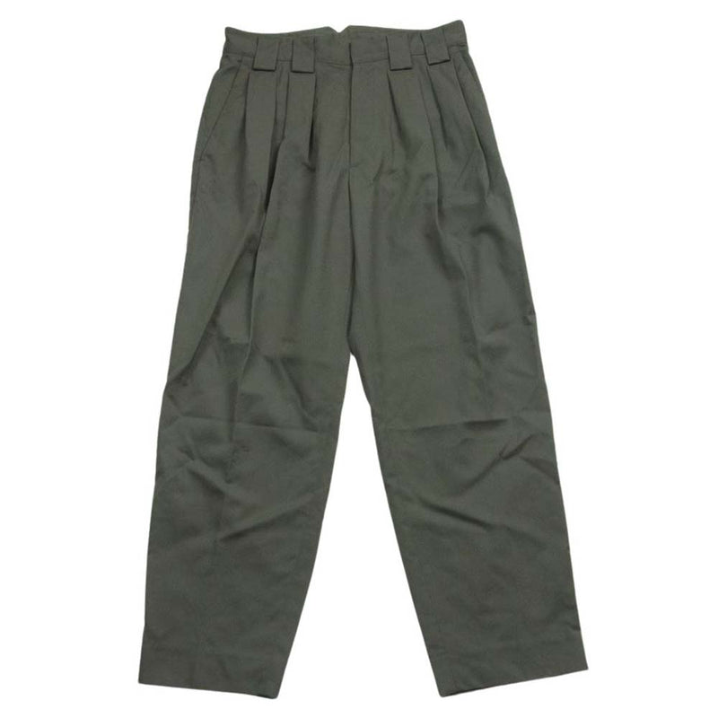 ssstein シュタイン 22SS ST.355-1 DOUBLE WIDE TROUSERS ダブル ワイド トラウザーズ スラックス パンツ グレー系 S【中古】