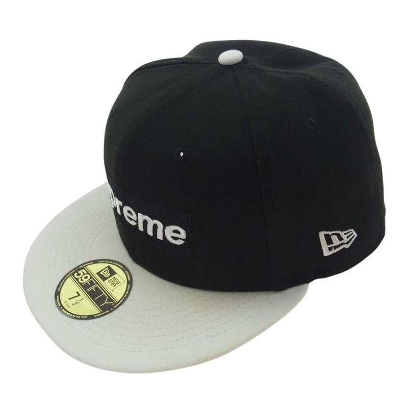 Supreme シュプリーム × New Era ニューエラ 22SS 2-Tone Box Logo ブラック系 ホワイト系 59.6cm【中古】