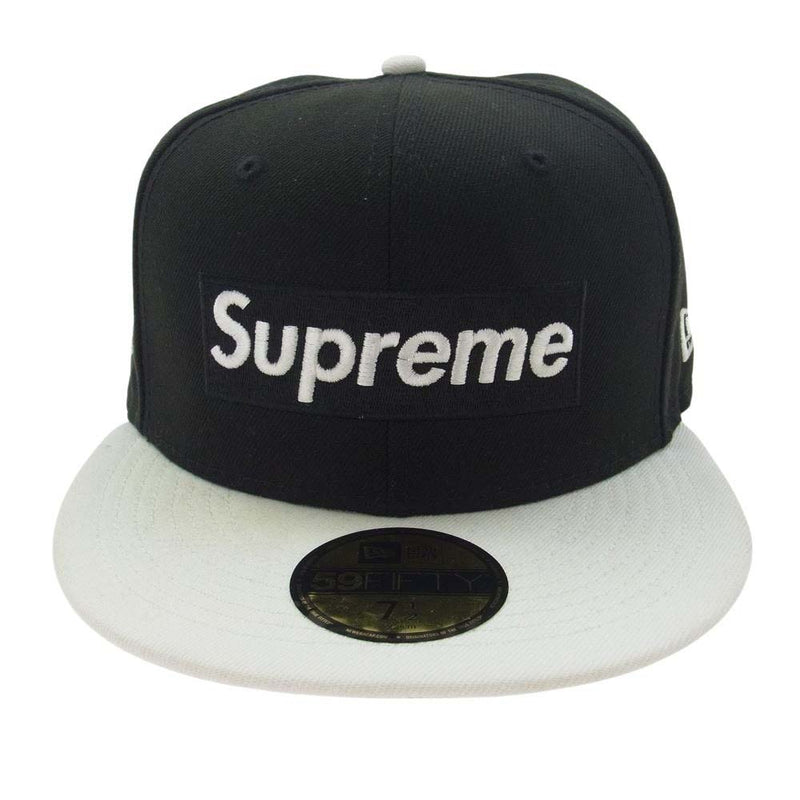 Supreme シュプリーム × New Era ニューエラ 22SS 2-Tone Box Logo ブラック系 ホワイト系 59.6cm【中古】