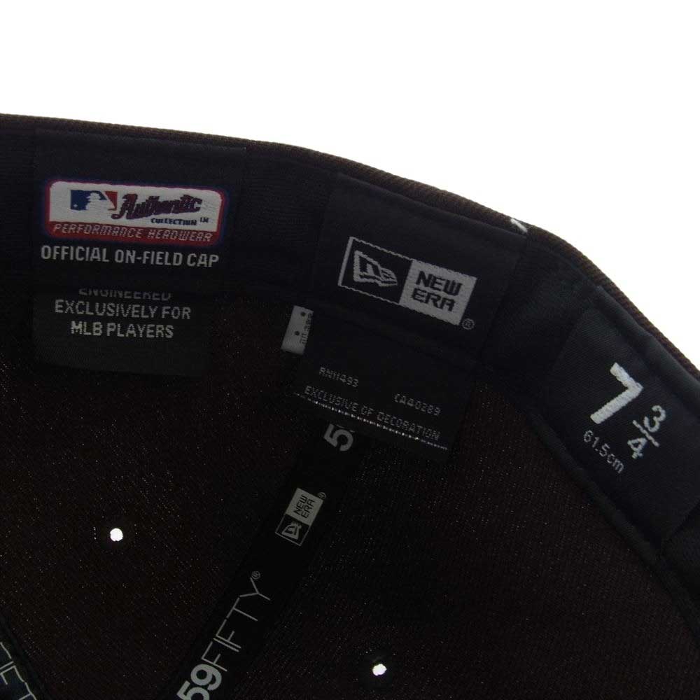 NEW ERA ニューエラ SD ロゴ キャップ  ブラウン系【中古】