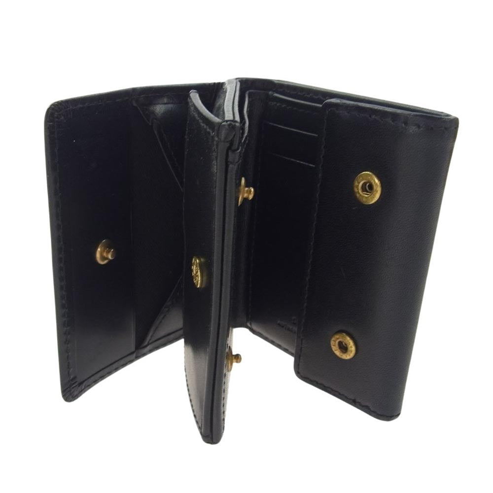 スロウ S0739I HERBIE HOLD MINI WALLET ハービー 三つ折り ミニウォレット ブラック系【中古】