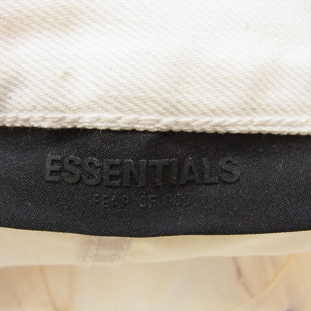 FEAR OF GOD フィアオブゴッド ESSENTIALS エッセンシャルズ ボタンフライ デニム パンツ ホワイト系 31【美品】【中古】