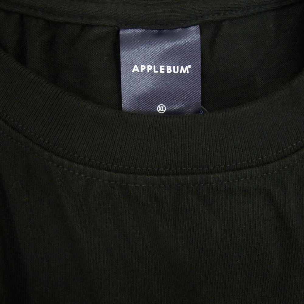 アップルバム Z1911101 WORM BOY ウォーム ボーイ プリント 半袖 Tシャツ ブラック系 XL【新古品】【未使用】【中古】
