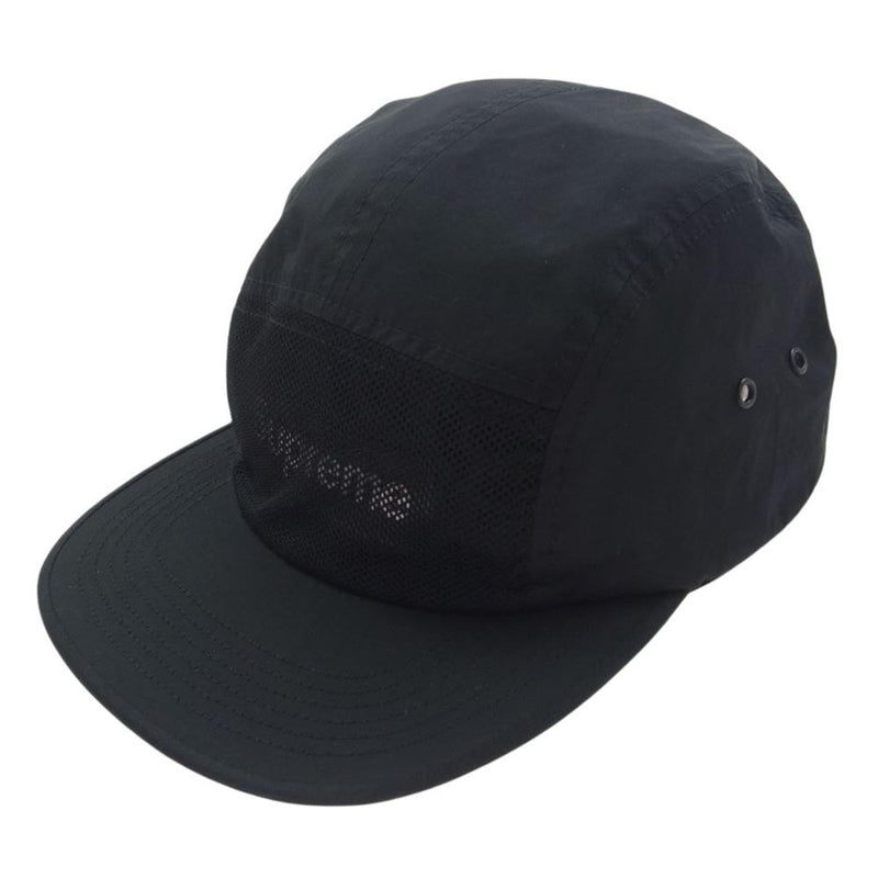 Supreme シュプリーム 17SS Front Panel Mesh Camp Cap フロントパネル メッシュ キャンプ キャップ ボックスロゴ 帽子 ブラック系【中古】