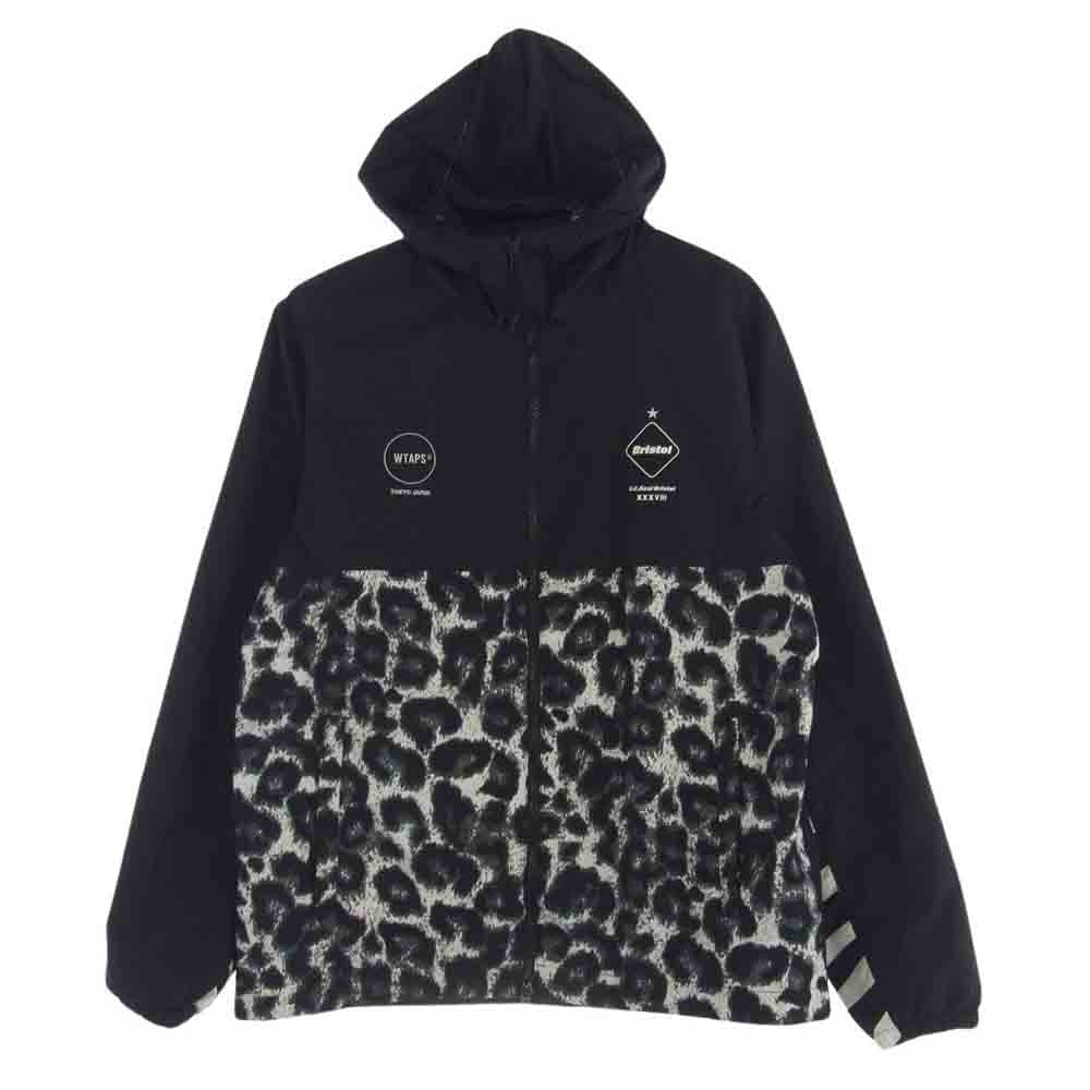 F.C.R.B. エフシーアールビー 17AW FCRB-178118 F.C.Real Bristol × WTAPS ダブルタップス Leopard Separate Practice Jacket レオパード セパレート プラクティス ジャケット ブラック系 L【中古】