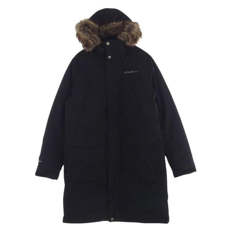 Eddie Bauer エディー・バウアー ファー付き ダウン コート ジャケット ブラック系 S【中古】