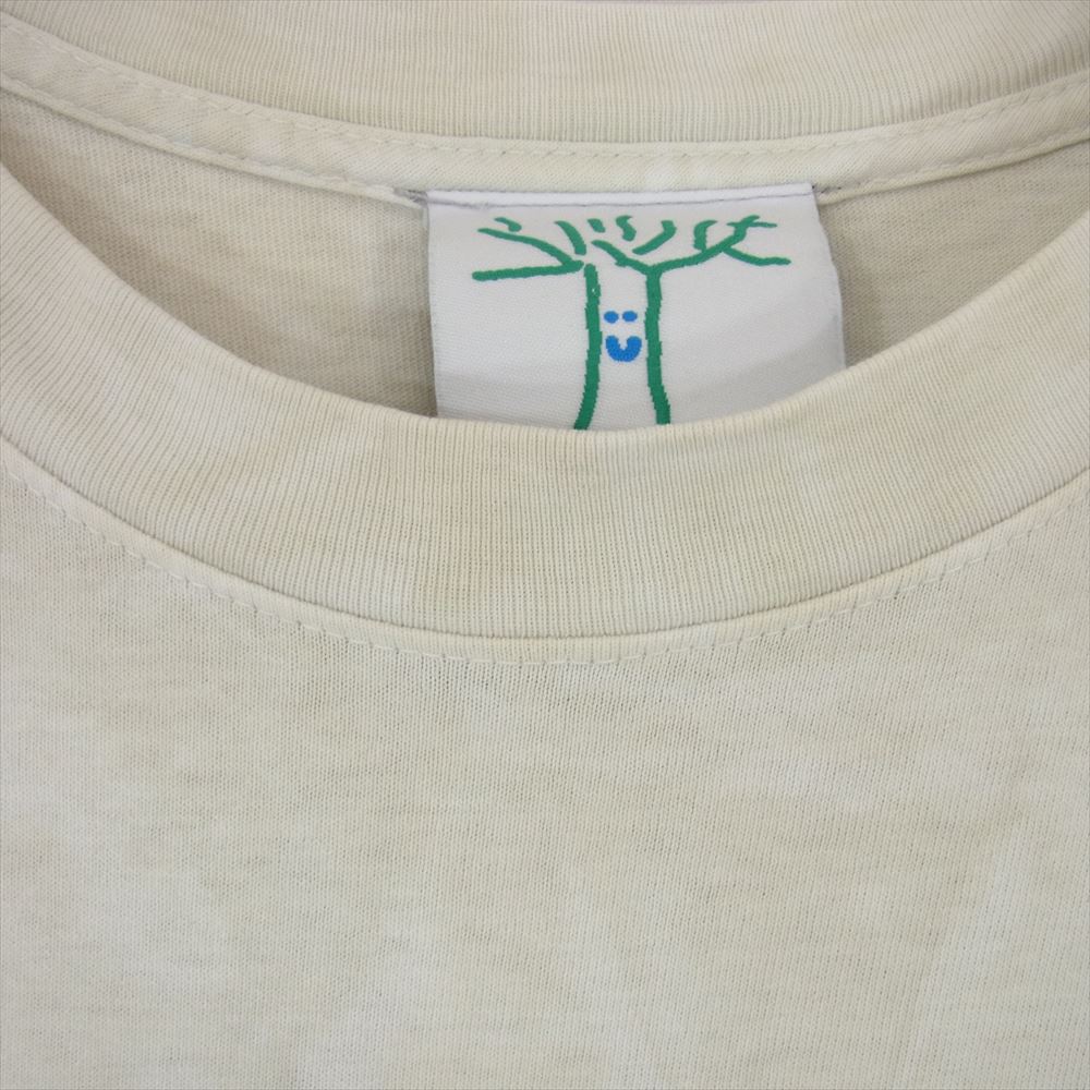 オンラインセラミックス 向日葵 ひまわりプリント 長袖 Tシャツ ロンT グレー系 XL【中古】