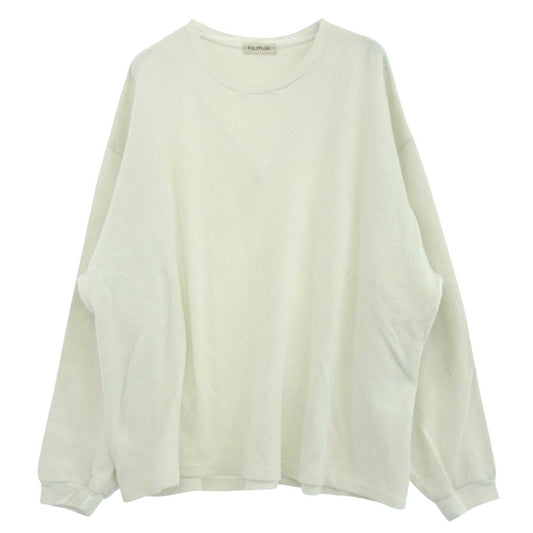 ポリプロイド 09-B-08 OVERSIZE LONG SLEEVE B オーバーサイズ ロングスリーブ サーマルカットソー ホワイト系 3【中古】