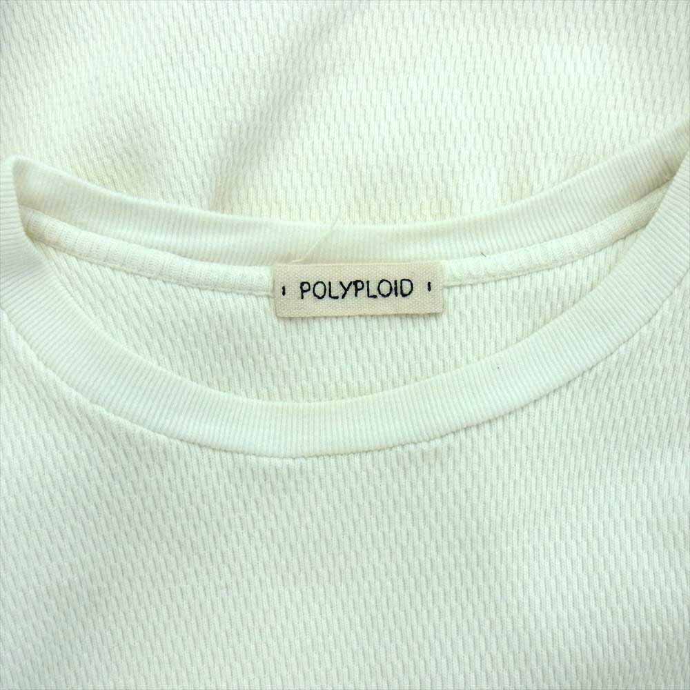 ポリプロイド 09-B-08 OVERSIZE LONG SLEEVE B オーバーサイズ ロングスリーブ サーマルカットソー ホワイト系 3【中古】