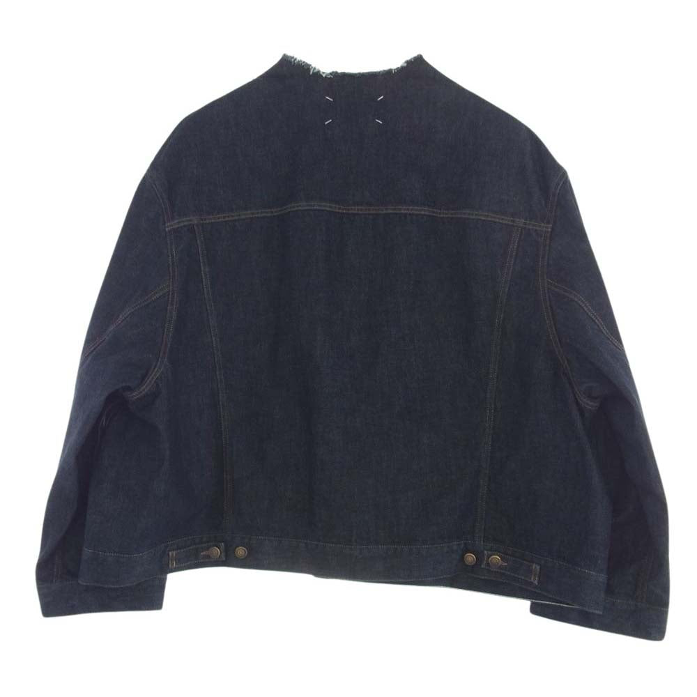 MAISON MARGIELA メゾンマルジェラ 24SS S50AM0610 Extreme Oversized Denim ノーカラー デニム ジャケット 44【中古】