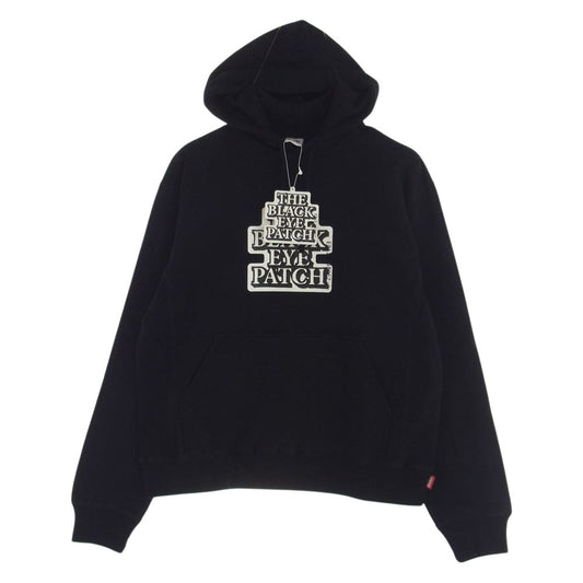 BlackEyePatch ブラックアイパッチ 22SS BEPSS22TP15 LOGO LABEL HOODIE ロゴ ラベル フーディ パーカー ブラック系 S【極上美品】【中古】