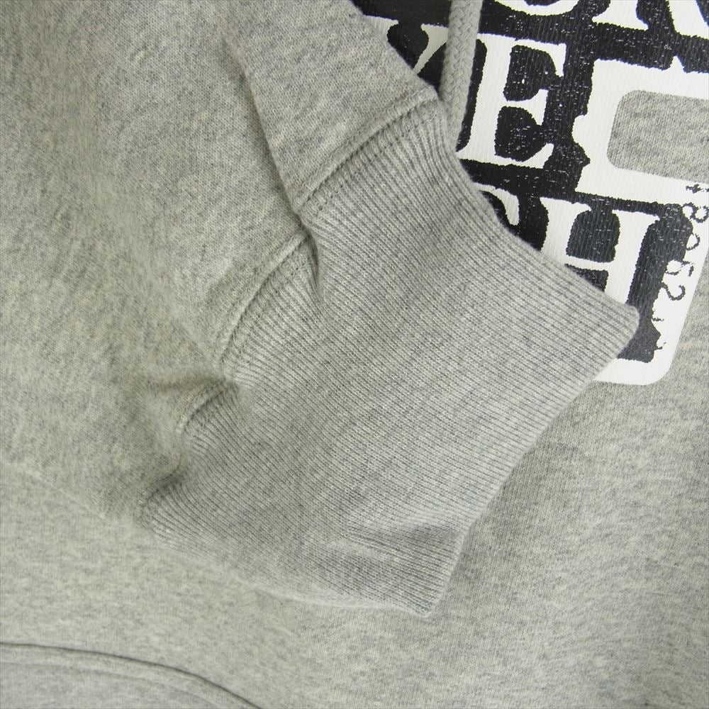 BlackEyePatch ブラックアイパッチ 21AW BEPFW21TP27 OG LABEL HOODIE レーベル ロゴ フーディー プルオーバ― パーカー グレー系 XL【極上美品】【中古】