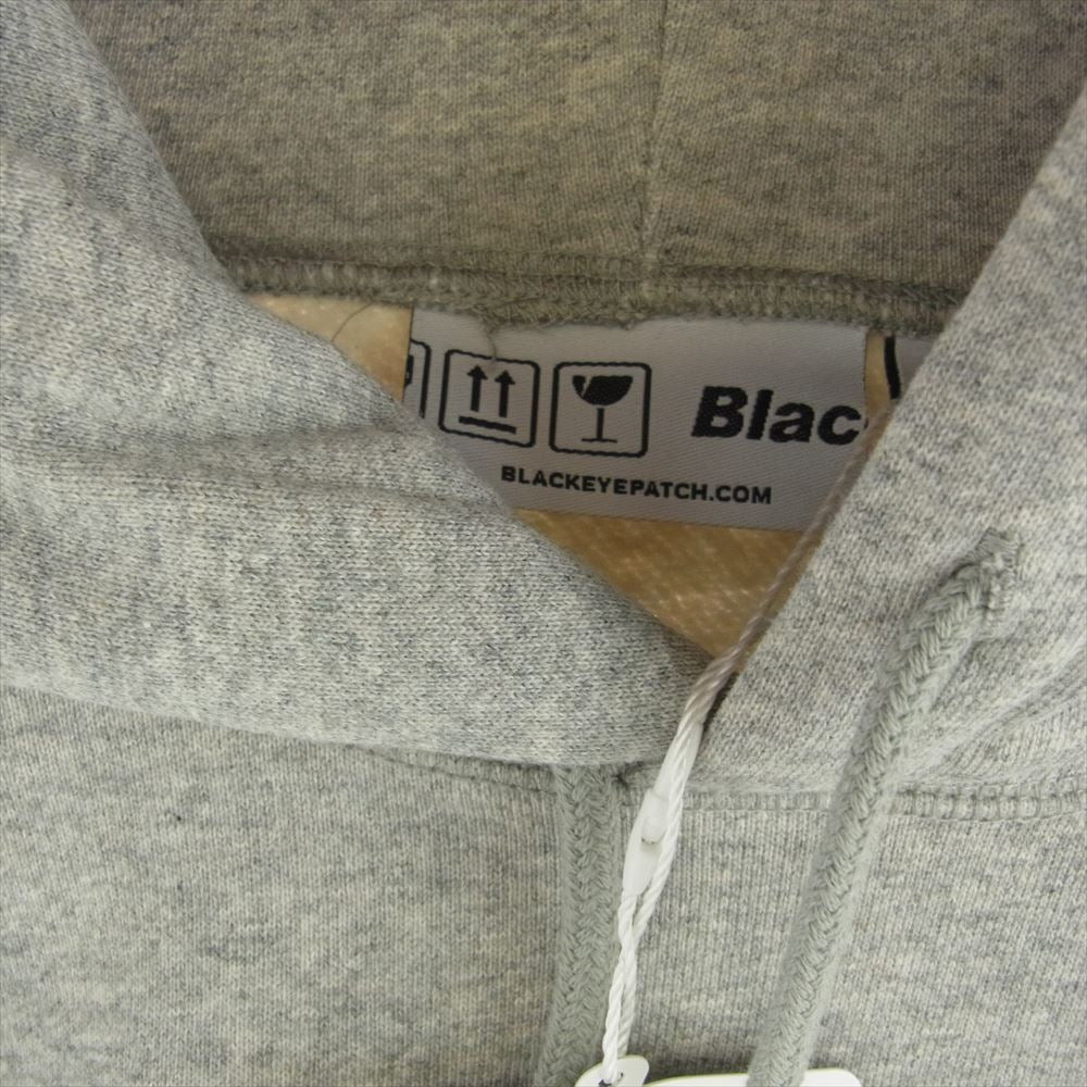BlackEyePatch ブラックアイパッチ 21AW BEPFW21TP27 OG LABEL HOODIE レーベル ロゴ フーディー プルオーバ― パーカー グレー系 XL【極上美品】【中古】