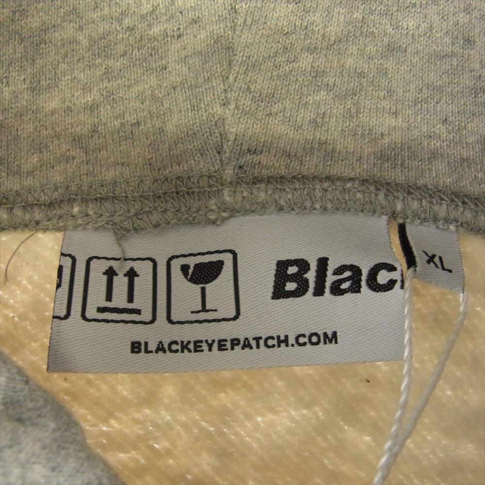 BlackEyePatch ブラックアイパッチ 21AW BEPFW21TP27 OG LABEL HOODIE レーベル ロゴ フーディー プルオーバ― パーカー グレー系 XL【極上美品】【中古】