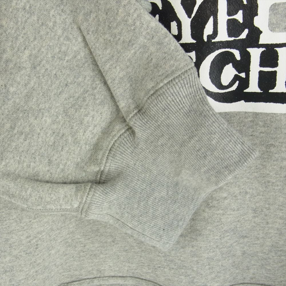 BlackEyePatch ブラックアイパッチ 21AW BEPFW21TP27 OG LABEL HOODIE レーベル ロゴ フーディー プルオーバ― パーカー グレー系 XL【極上美品】【中古】