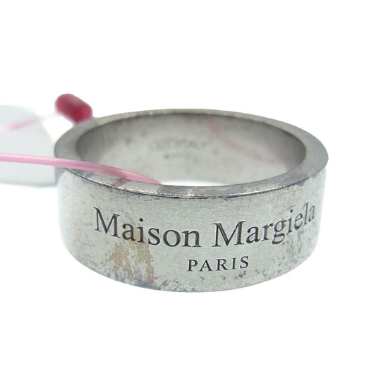 MAISON MARGIELA メゾンマルジェラ 21SS SM1UQ0037 LOGO LING NARROW ロゴ ナロー リング M【中古】