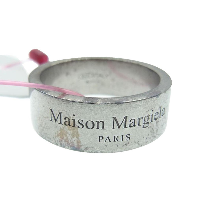 MAISON MARGIELA メゾンマルジェラ 21SS SM1UQ0037 LOGO LING NARROW ロゴ ナロー リング M【中古】