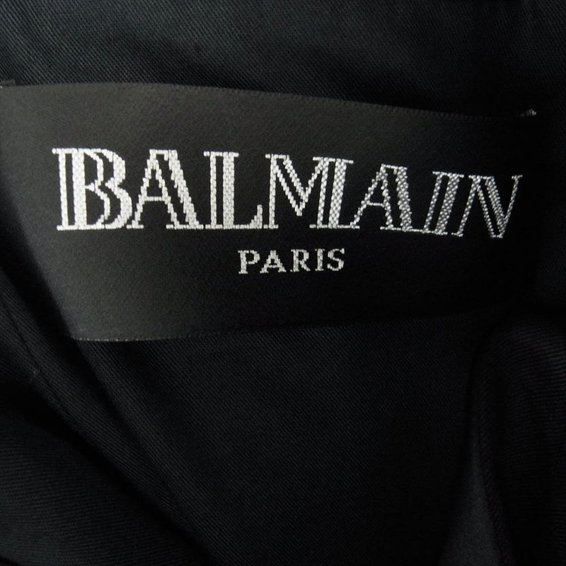 BALMAIN バルマン T770 B365 ルスタン初期 スモーキー スモーキング ジャケット テーラード ブラック系 44【中古】