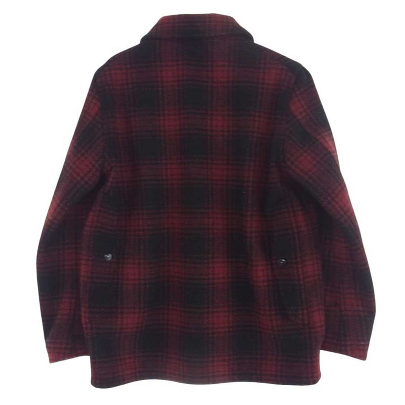 WACKO MARIA ワコマリア BIG YANK LOGGER CHECK SPORT JACKET ウール チェック ジャケット レッド系 M【中古】