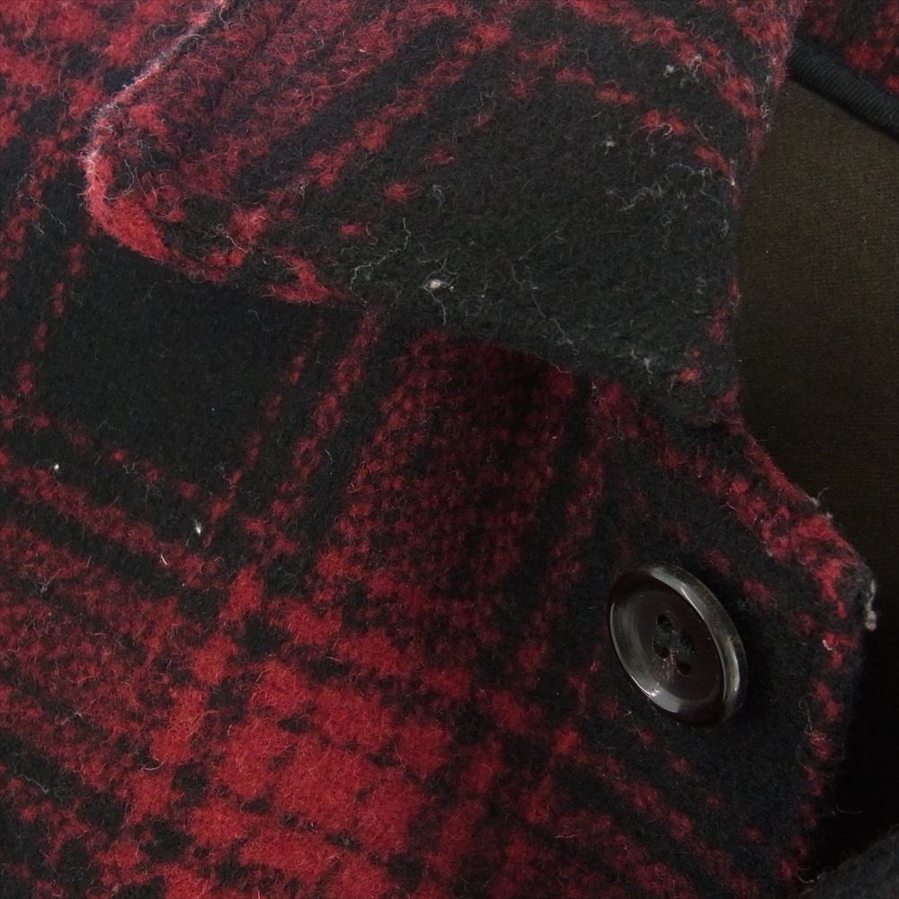 WACKO MARIA ワコマリア BIG YANK LOGGER CHECK SPORT JACKET ウール チェック ジャケット レッド系 M【中古】