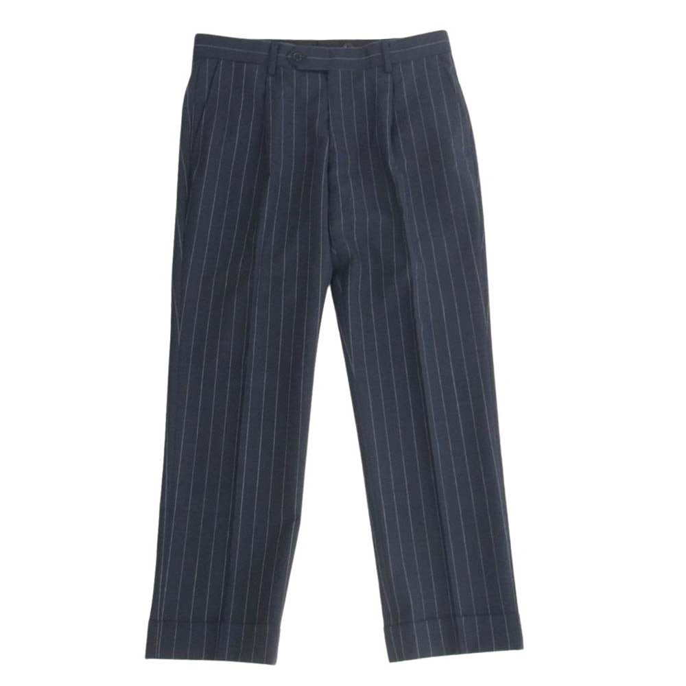 ディストリクトユナイテッドアローズ VITALE BARBERIS CANONICO ストライプ セット アップ ネイビー系 46【中古】