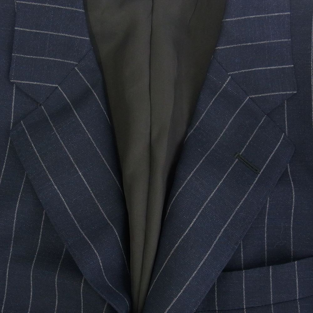 ディストリクトユナイテッドアローズ VITALE BARBERIS CANONICO ストライプ セット アップ ネイビー系 46【中古】