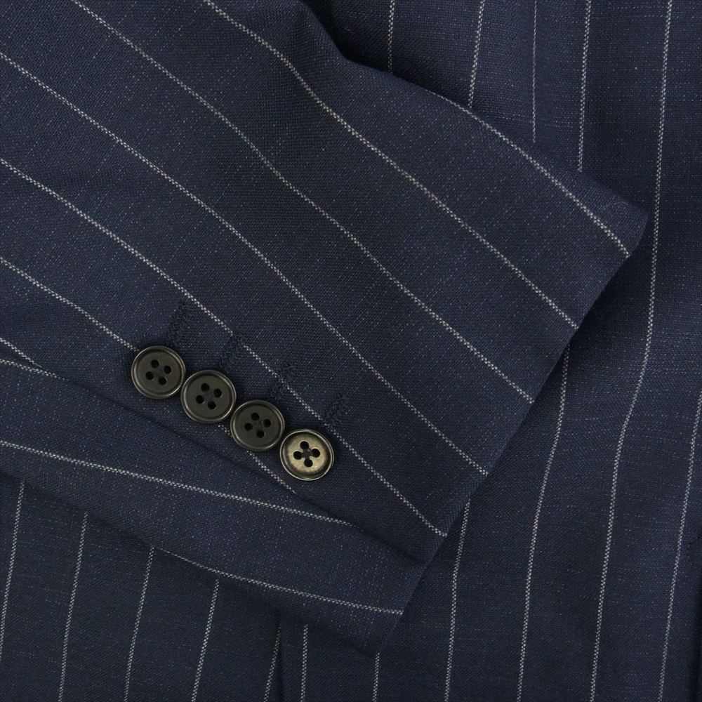 ディストリクトユナイテッドアローズ VITALE BARBERIS CANONICO ストライプ セット アップ ネイビー系 46【中古】