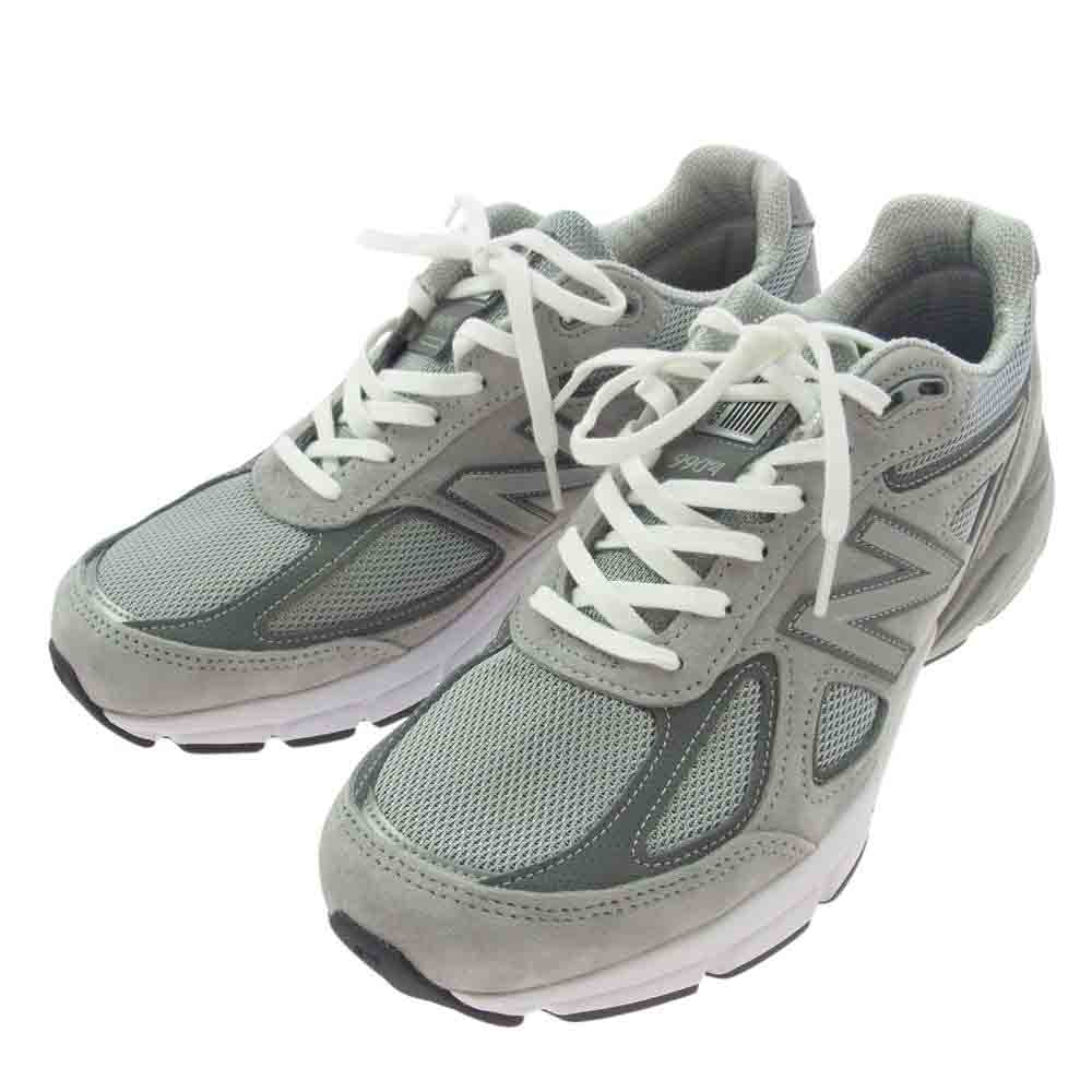 NEW BALANCE ニューバランス U990GR4 990v4 Grey Silver スエード メッシュ スニーカー グレー系 27.5cm【新古品】【未使用】【中古】