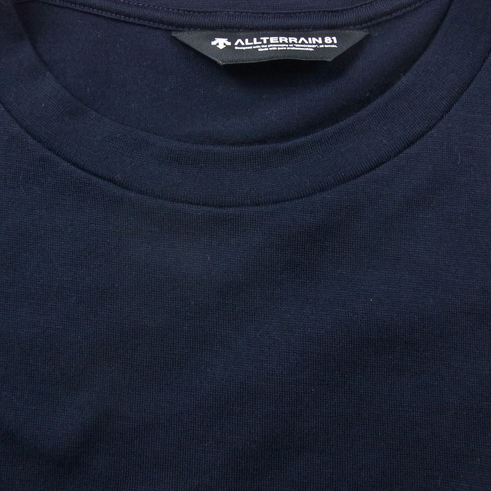 DESCENTE デサント DOMXGA61 タフウール 180 ハーフスリーブ Ｔシャツ ネイビー系 US L【中古】