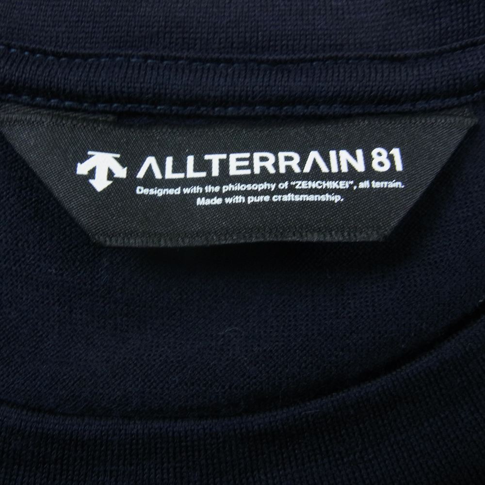 DESCENTE デサント DOMXGA61 タフウール 180 ハーフスリーブ Ｔシャツ ネイビー系 US L【中古】
