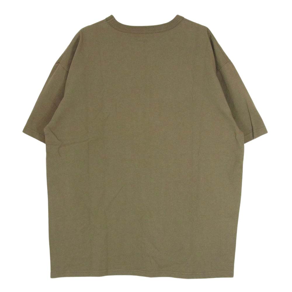スタブリッジ the Apartment TOUGH WORKERS SS Tee ジアパートメント タフ ワーカーズ 半袖 ロゴネーム Tシャツ オリーブ カーキ系 L【中古】