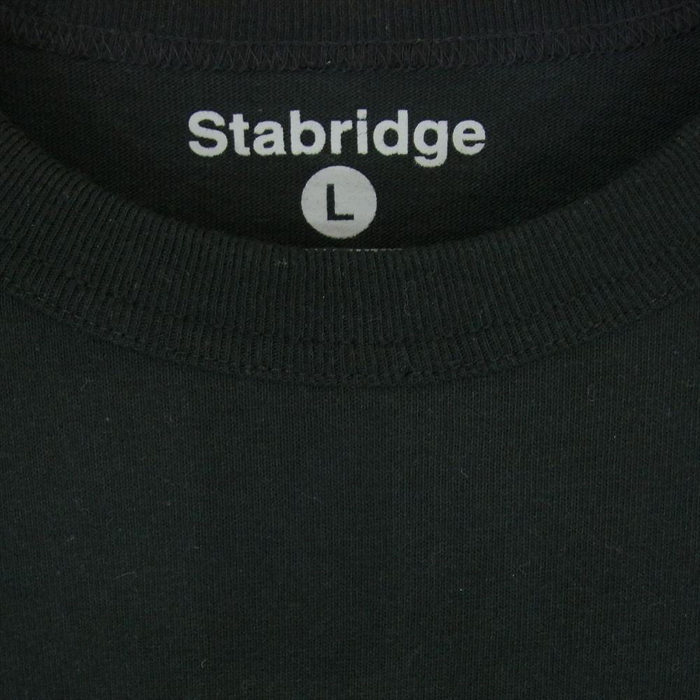スタブリッジ the Apartment TOUGH WORKERS SS Tee ジアパートメント タフ ワーカーズ 半袖 ロゴネーム Tシャツ ブラック系 L【中古】