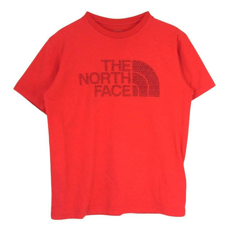 THE NORTH FACE ノースフェイス NT31703X ドット ロゴ プリント 半袖 クルーネック Ｔシャツ レッド系 L【中古】