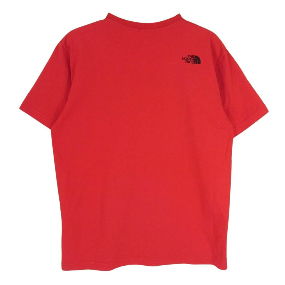 THE NORTH FACE ノースフェイス NT31703X ドット ロゴ プリント 半袖 クルーネック Ｔシャツ レッド系 L【中古】