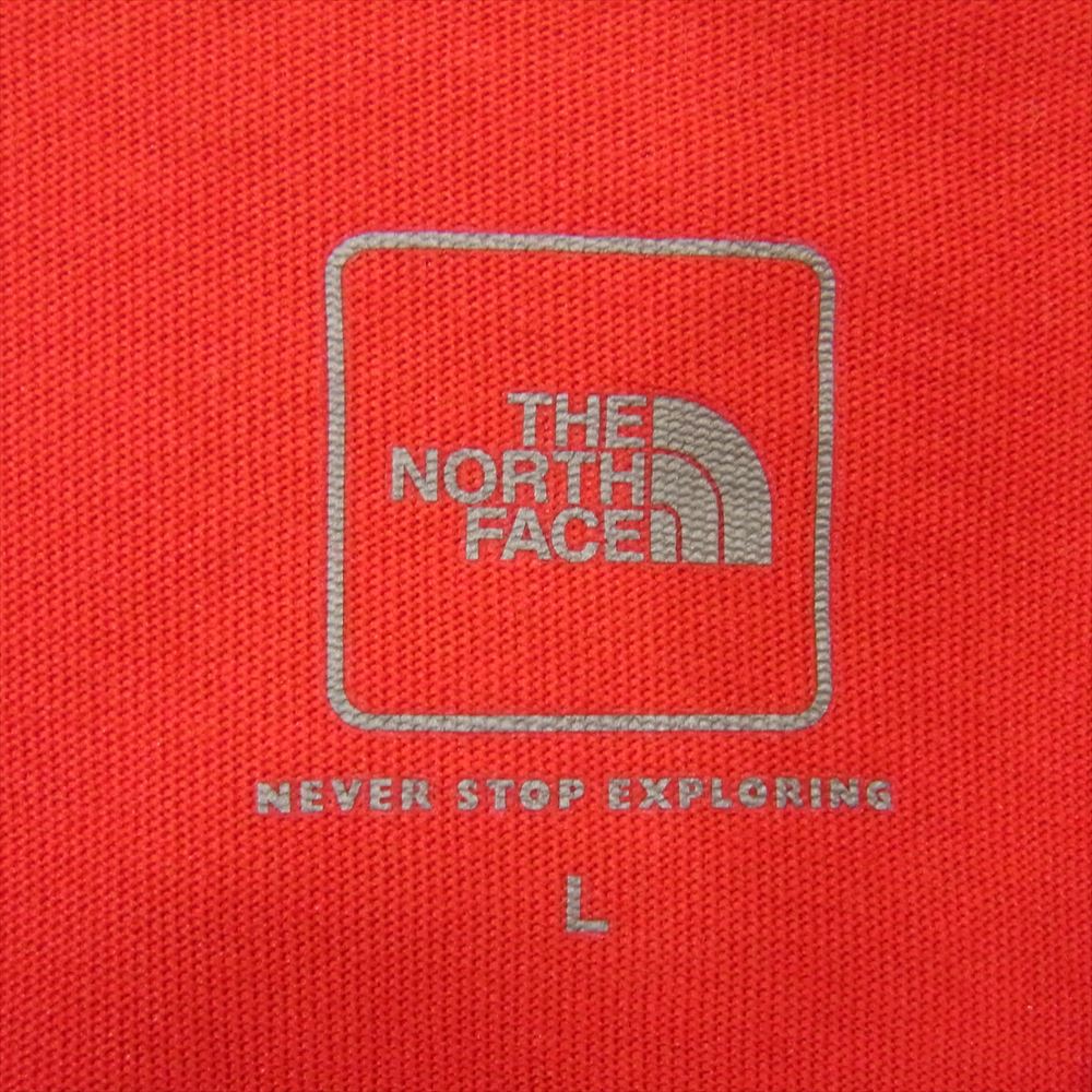 THE NORTH FACE ノースフェイス NT31703X ドット ロゴ プリント 半袖 クルーネック Ｔシャツ レッド系 L【中古】