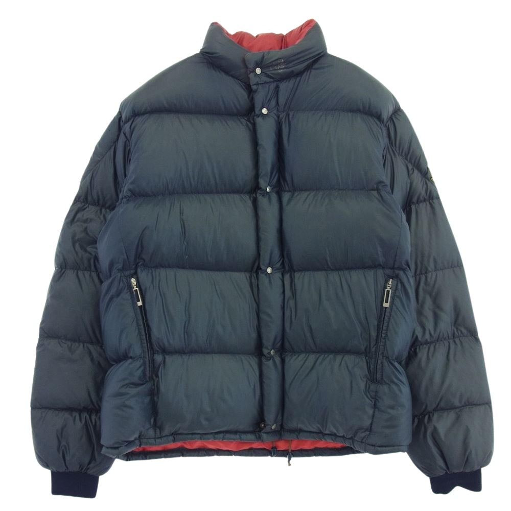 MONCLER モンクレール SMQ-90 80s CHAMONIX シャモニー アシックス フランス製  ダウンジャケット ネイビー系 胸井：94　身長：170【中古】