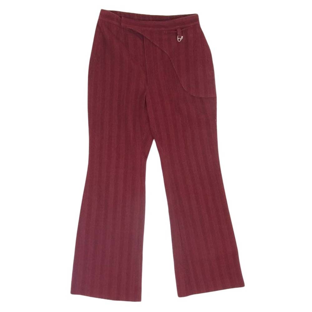 ジュンミカミ 21AW ウール コーデュロイ パンツ エンジ系 6【中古】