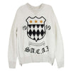Sacai サカイ 18-04187 エンブレム サイドジップ ロゴ クルーネック トレーナー スウェット グレー系 2【中古】