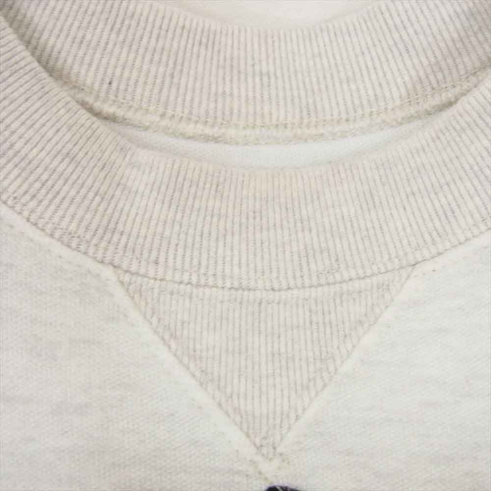 Sacai サカイ 18-04187 エンブレム サイドジップ ロゴ クルーネック トレーナー スウェット グレー系 2【中古】
