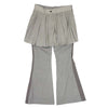 Sacai サカイ 21-05533 プリーツ スカート ドッキング パンツ  グレー系 1【中古】