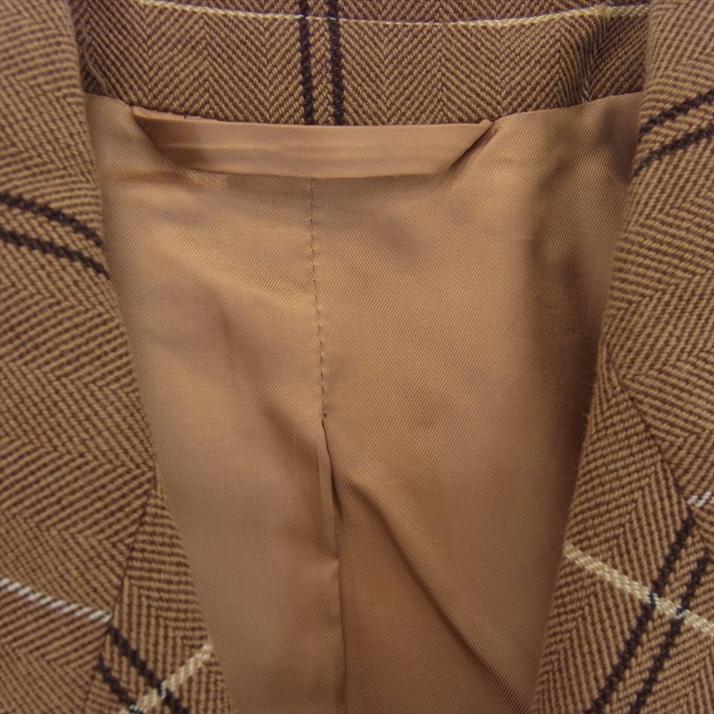 ACNE STUDIOS アクネストゥディオズ AH0036 FN-WN-SUIT00069 チェック テーラードジャケット ライトブラウン系 36【中古】
