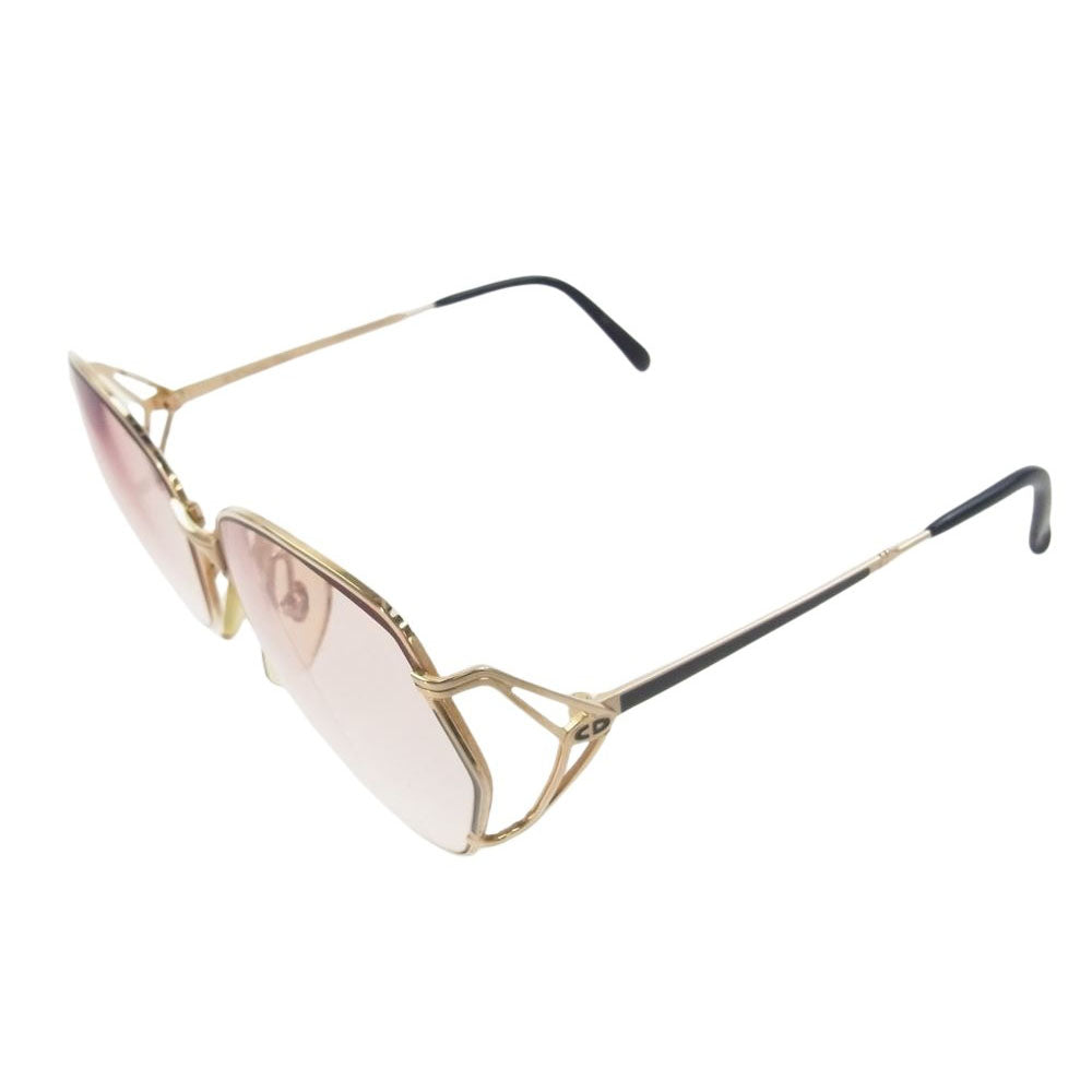 Christian Dior クリスチャンディオール 2309 49 度入り サングラス 58□14  メガネ 眼鏡 ゴールド系【中古】